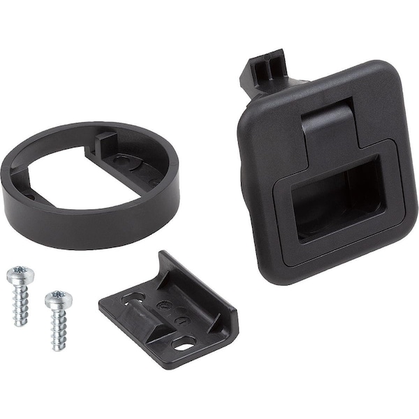 Kipp Snap Lock Fold-Down, Lockable, Form:A, S=2-7, H=35, 41, M05X16, Pc/Abs Black, Comp:Pc/Abs Comp:Black K1651.2102356000 - main